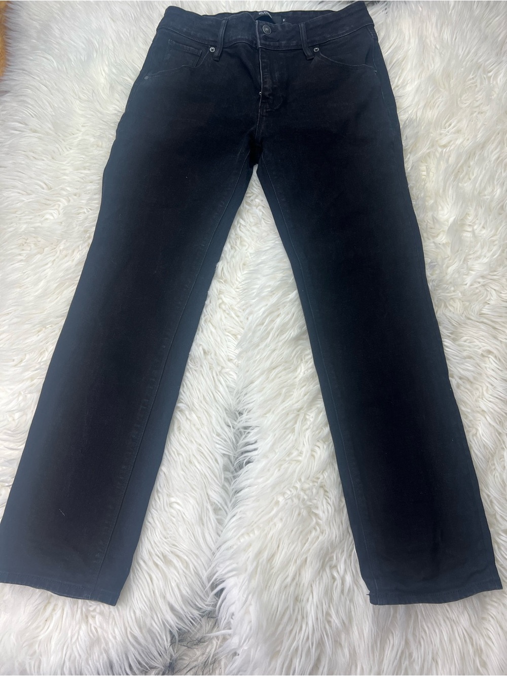 Hudson Los Angeles Women’s Black Straight-Leg Jeans size 8